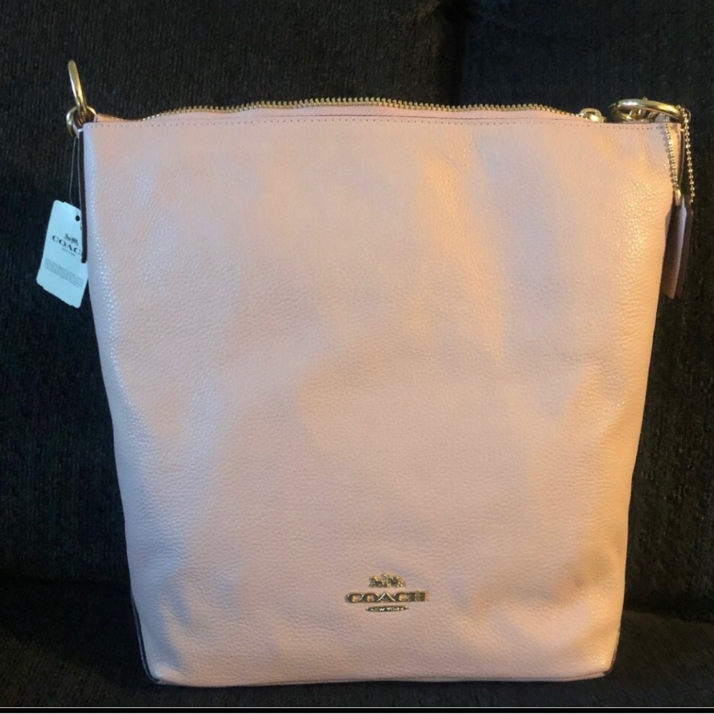 COACH Abby Shoulder Bag PURSE **  Rose Bouquet Print Interior, pink NEW w/tags